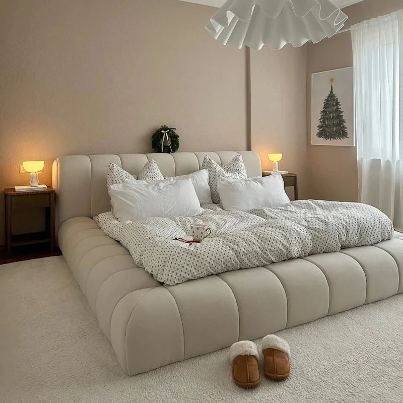 VELTO – Light Beige King Size Bubble Bed